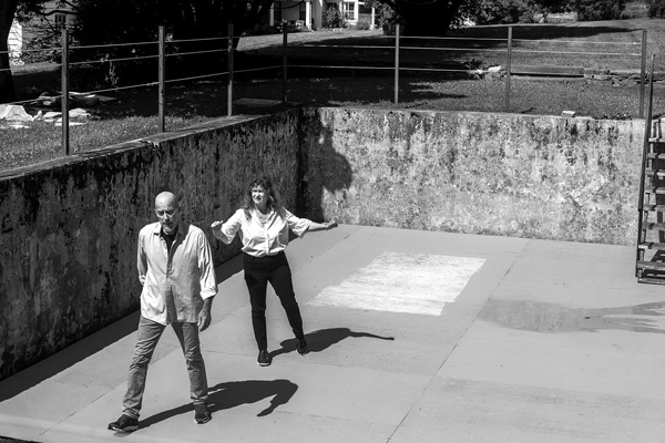 Allen McCullough and Randolyn Zinn act out a scene from “Her Name Means Memory,” which Living Room Theatre will present in performances July 26-Aug. 6 at Park-McCullough Historic Governor’s Mansion in North Bennington. Joan K. Lentini photo